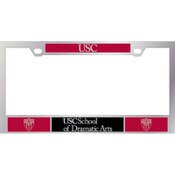 USC Trojans Chrome Shield Dramatic Arts License Plate Frame